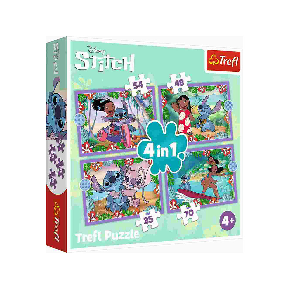 Trefl Puzzle 4 In 1 Disney Lilo & Stitch (54/48/35/70 Τμχ)